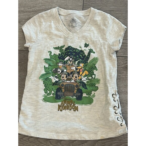 Disney Parks Animal Kingdom XS T-shirt Mickey Donald Goofy and Pluto - Picture 1 of 7